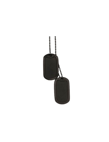 DOG TAG INOX NOIR - MILTEC