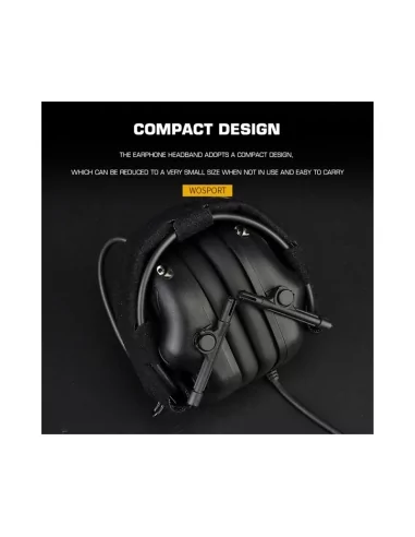 CASQUE AUDIO GEN5 NOIR - WOSPORT