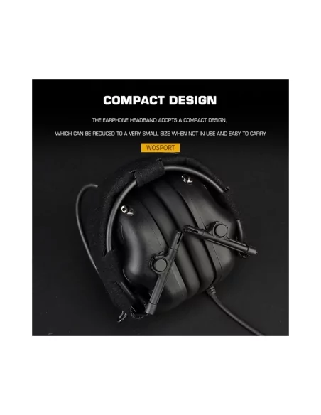 CASQUE AUDIO GEN5 NOIR - WOSPORT