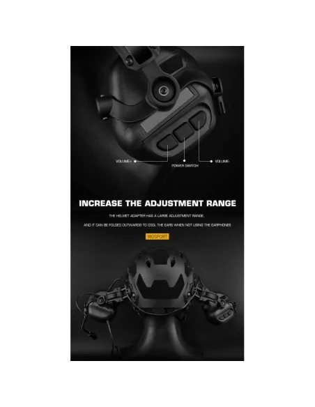 CASQUE AUDIO GEN5 NOIR - WOSPORT