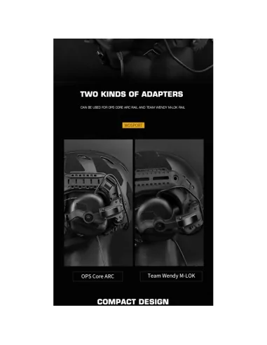 CASQUE AUDIO GEN5 NOIR - WOSPORT