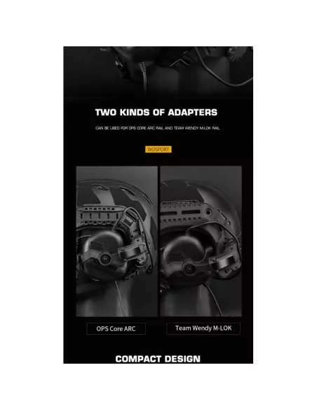 CASQUE AUDIO GEN5 NOIR - WOSPORT