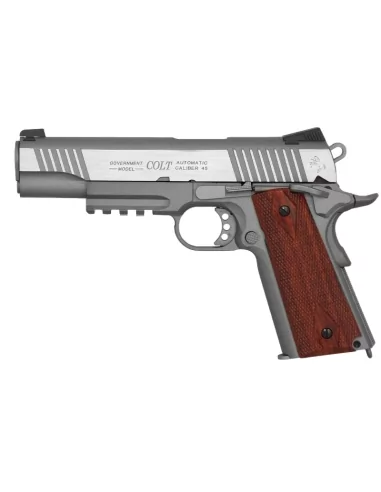 COLT 1911 RAIL GUN STAINLESS CO2 - CYBERGUN