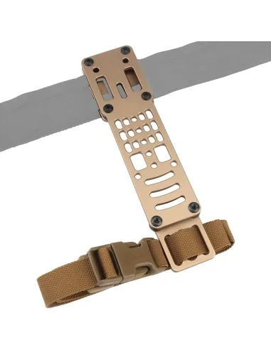 PLAQUE CNC MODULAIRE CEINTURE HOLSTER TAN - WOSPORT