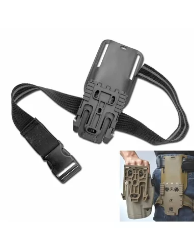 SANGLE CUISSE POUR HOLSTER RIGIDE NOIR - WOSPORT