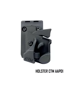 HOLSTER RIGIDE RETENTION POUR AAP01 NOIR - CTM