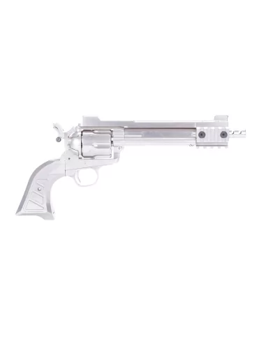 REVOLVER SAA 45 DEVIL SILVER GAZ - KING ARMS