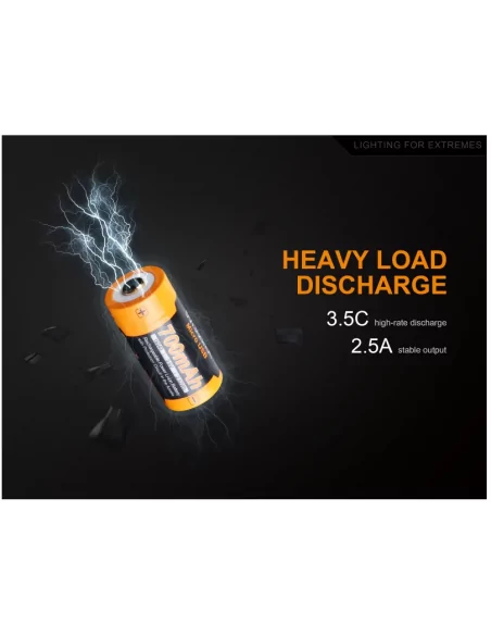 PILE CR123 RECHARGEABLE 3.6V 700 MAH - FENIX