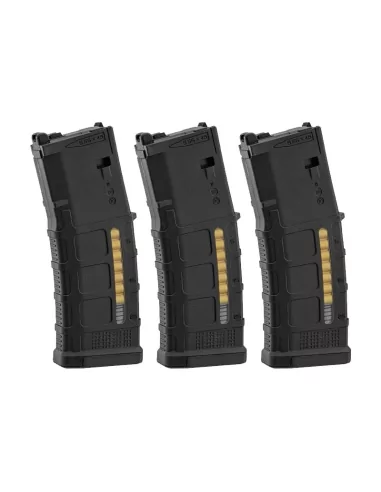 PACK 3 CHARGEURS PMAG 35 BILLES M4 MWS GAZ - DOUBLE EAGLE