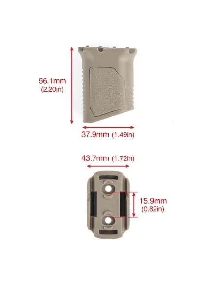 POIGNEE MLOK ANGLED VERTICAL TAN - MP