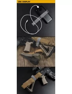 ATTACHE SANGLE MAGNETIQUE TAN - WOSPORT 2