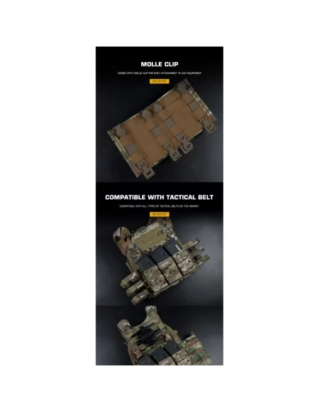 POCHE FAST M4 TRIPLE MEDIUM 5.56MM MULTICAM - WOSPORT