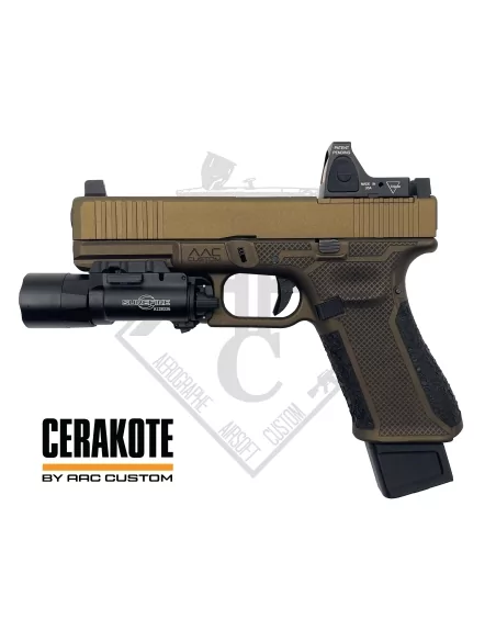 CUSTOM WE17 GEN5 MOS CERAKOTE BRONZE GAZ - AAC CUSTOM
