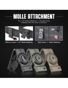 ADAPTATEUR MOLLE SLIM NOIR - AMOMAX 2