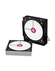 PORTE CIBLE METAL + X100 CIBLES 14X14 - POWAIR