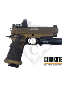 CUSTOM STACCATO 2011 P CERAKOTE BRONZE GAZ - EMG