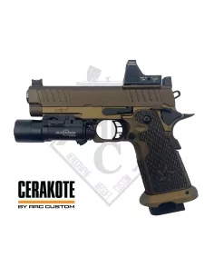 CUSTOM STACCATO 2011 P CERAKOTE BRONZE GAZ - EMG 2