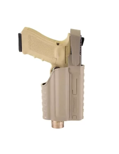 HOLSTER GLOCK 17 LAMPE X300 TAN - NUPROL