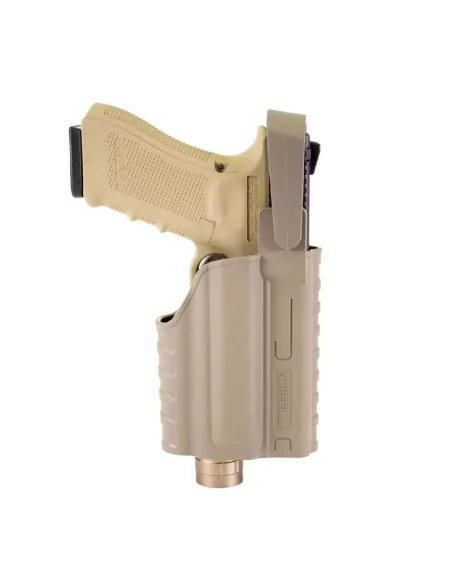 HOLSTER GLOCK 17 LAMPE X300 TAN - NUPROL