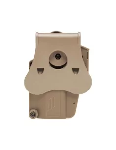 HOLSTER RIGIDE UNIVERSEL GAUCHER TAN - AMOMAX 2