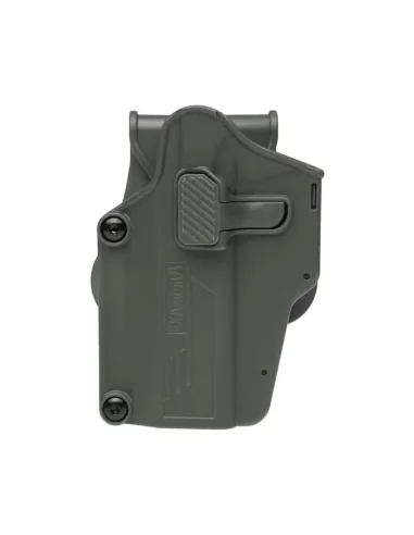 HOLSTER RIGIDE UNIVERSEL GAUCHER OLIVE - AMOMAX