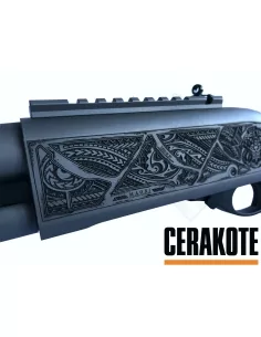 M870 CUSTOM CERAKOTE TITANIUM EDITION LIMITEE MAORI 2