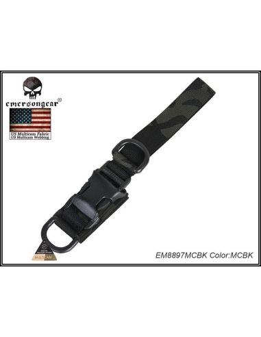 ATTACHE SANGLE KEYCHAIN MULTICAM BLACK EMERSON