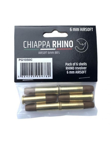 LOT DE 6 DOUILLES POUR RHINO CHIAPPA CO2