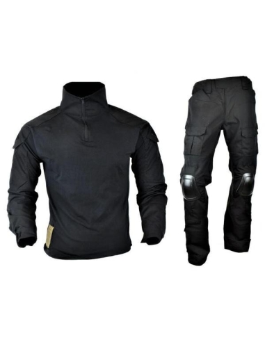 TENUE NOIR COMBAT SUIT JS