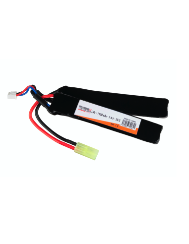 BATTERIE LIPO 7.4 V 1100 MAH DOUBLE STICK - SWISS ARMS