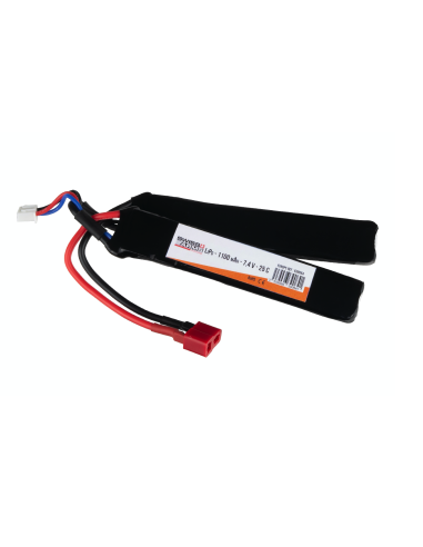 BATTERIE LIPO 7.4 V 1100 MAH DOUBLE STICK DEANS - SWISS ARMS