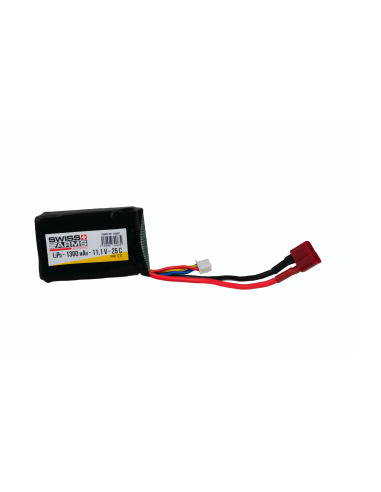 BATTERIE LIPO 11.1 V 1300MAH PEQ DEANS - SWISS ARMS