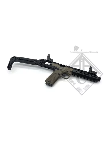 AAP-01 SMG CUSTOM GAZ NOIR / TAN - ACTION ARMY