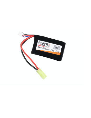 BATTERIE LIPO 7.4 V 1600MAH PEQ - SWISS ARMS