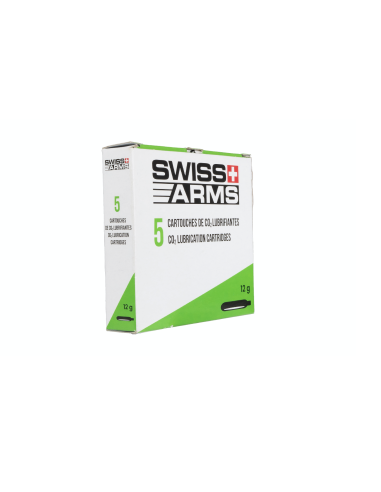 BOITE 5 SPARCLETTES CO2 12G SILICONÉ - SWISS ARMS