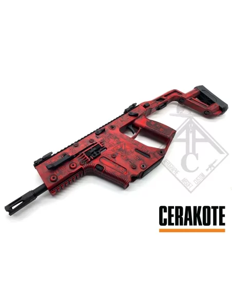 KRISS VECTOR CUSTOM CERAKOTE ART DE LA GUERRE - AAC CUSTOM