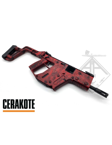 KRISS VECTOR CUSTOM CERAKOTE ART DE LA GUERRE - AAC CUSTOM