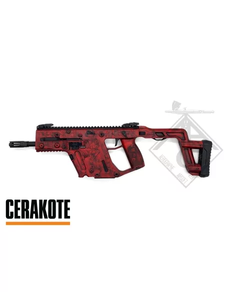 KRISS VECTOR CUSTOM CERAKOTE ART DE LA GUERRE - AAC CUSTOM