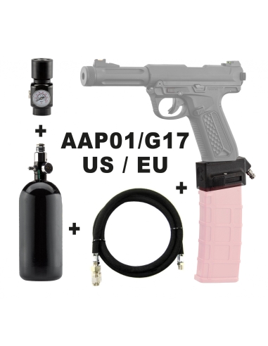 PACK ADAPTATEUR CHARGEUR M4 HPA POUR AAP / GLOCK - CREEPER CONCEPT