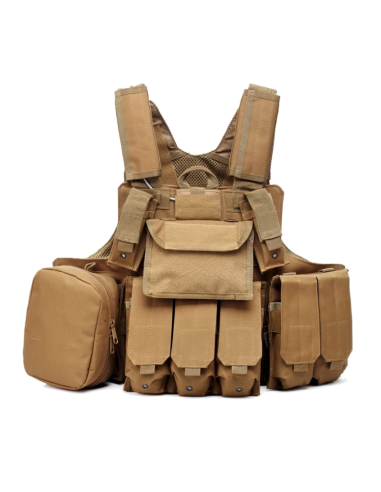 GILET TACTIQUE CIRAS COMPLET COYOTE - TACTICAL OPS